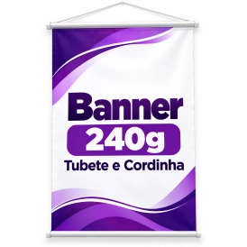 Banner 240g - Tubete e Cordinha