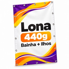 Lona 440g - Bainha e Ilhos