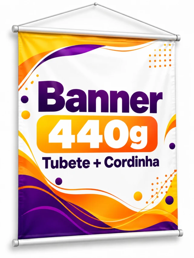 Banner 440g - Tubete e Cordinha